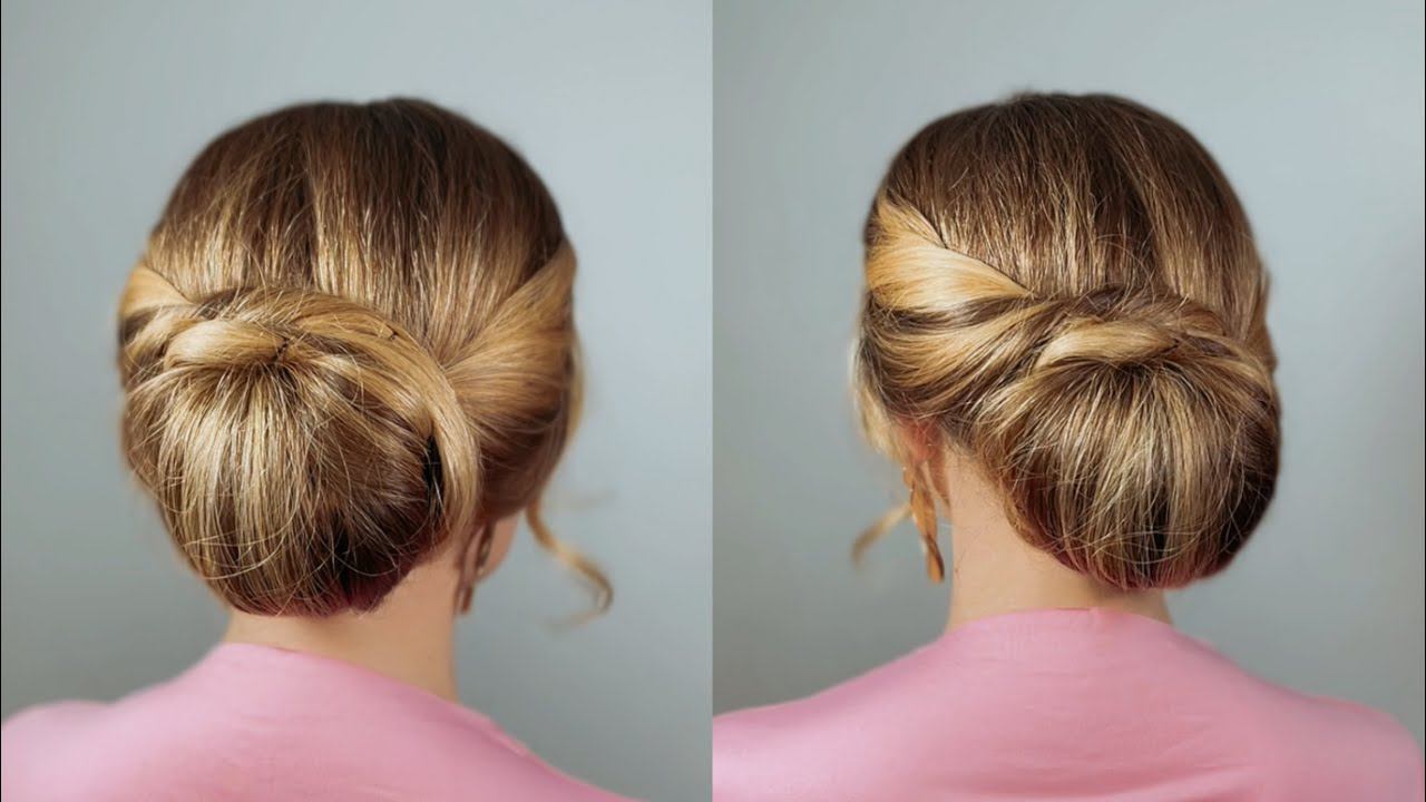 Красивая элегантная прическа за 5 минут! Easy Elegant Hairdo. Try this!