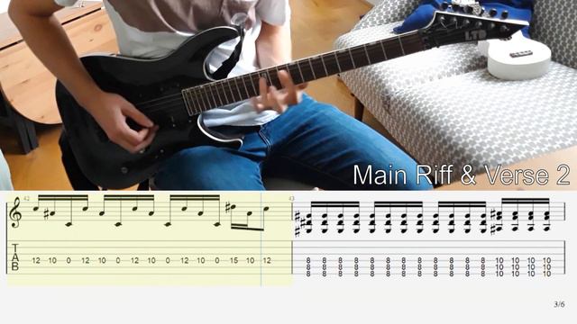 Halestorm - Back From The Dead Guitar Lesson w/ TABS смотреть онлайн