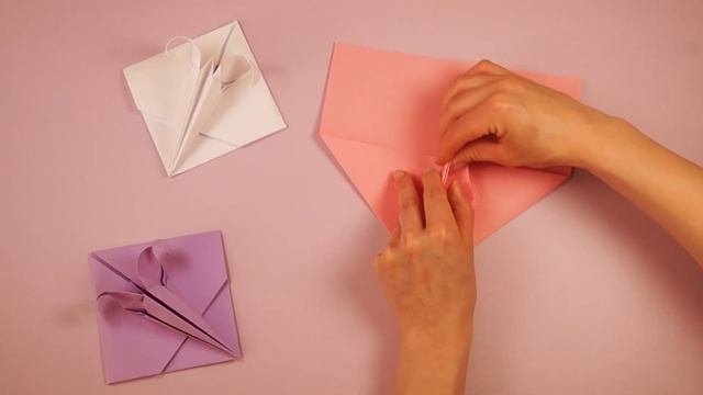Как сделать конверт ОРИГАМИ лилия / ирис Поделки из бумаги БЕЗ клея