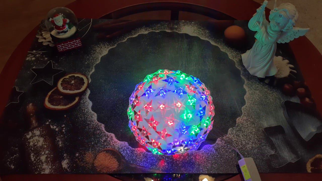 Новогодний светящийся шар смотреть онлайн