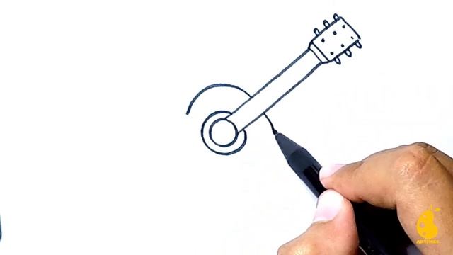 How to Draw Guitar | Drawing Guitar Easy Step by Step