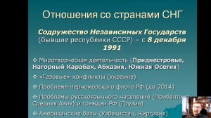 22 Россия в конце ХХ – начале ХХI века. Внешняя политика