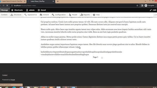 Infinite scroll in Drupal 9 | View more in Drupal 9