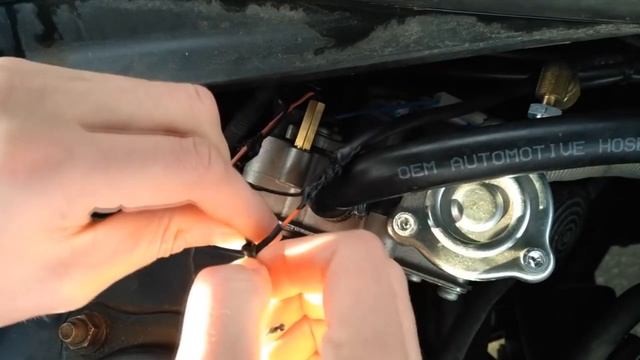 Двигатель не переключается на газ, причина! Неисправность датчика температуры. смотреть онлайн