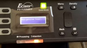 Kyocera fs-1120 toner reset. Kyocera fs-1125/fs-1025/M1025 non genuine toner error. Kyocera printer