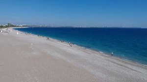 Antalya Konyaaltı Sahil ve Şehir Manzarası Havadan Görünüm