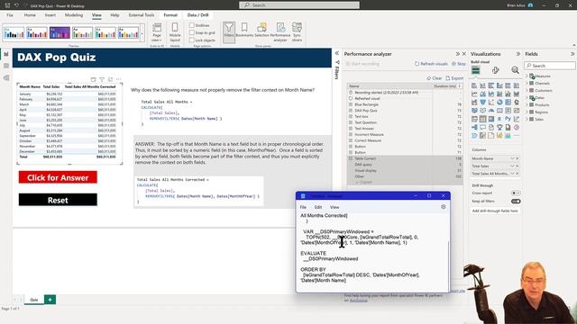 How To Use The Performance Analyzer Tool In Power BI To Debug DAX