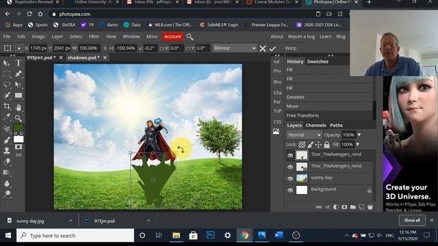 Photopea Tutorial #06 Adding Shadows!!! (Free Alternative to Photoshop) смотреть онлайн