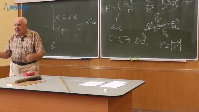 Лекция №1 "Закон Кулона, напряженность электрического поля"