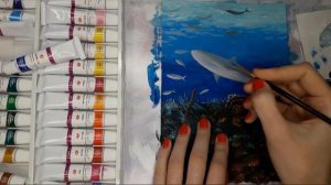 Мастер-класс "Акула".Рисование акрилом.