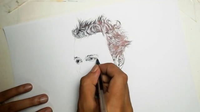 Drawing Heath ledger 0.5mm Black Pen Sketch
heathledger joker sketch drawing