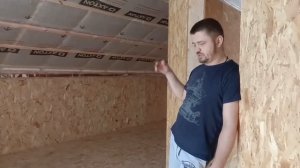 Обзор дома 7,5*7,5. Сухой теплый пол в доме из сип панелей.