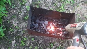 Быстрый розжиг мангала или кузнечного горна