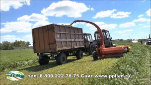 Комбайн прицепной Рось-2 ООО "Лискисельмаш" заготовка корма