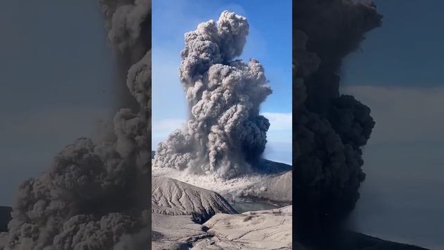 Извержение вулкана Эбеко на Курилах 🌋