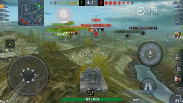 WoT Blitz . Grille 15 gameplay by __Python__  mastery ace badge and 5.6k damage 3 kills #1