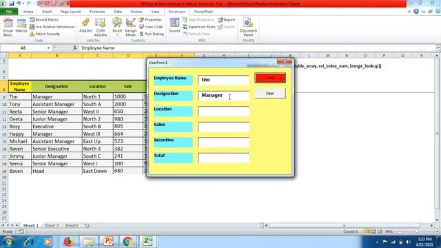 Search by Text via VLookup / HLookup Formula with VBA User Form in Excel / Explore Video 2 смотреть онлайн