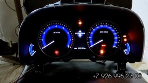 Lexus ES 350 2015 г. тюнинг приборной панели. Lexus ES 350 tuning of dashboard.