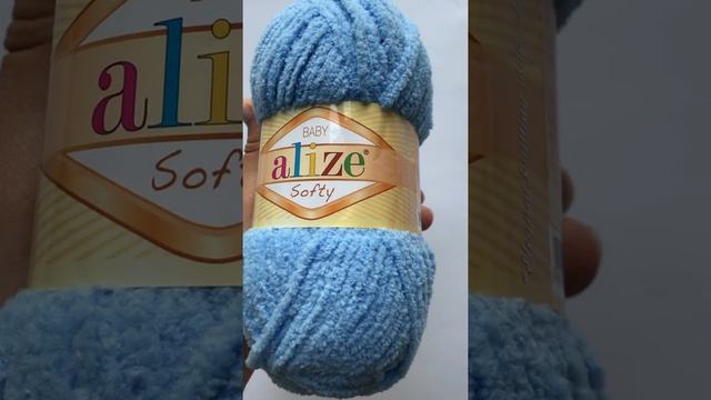 Подробный обзор пряжи Alize Softy №40 Голубой