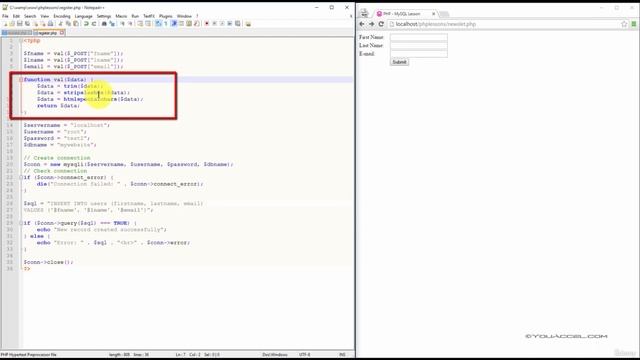 Insert into | Ep 20 | MySQL Databases Integration