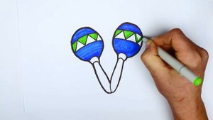 How to draw Musical Instruments l Using tutorial l For kids