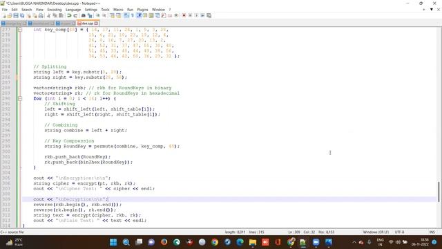 SDES Encryption with C code program Explanation смотреть онлайн