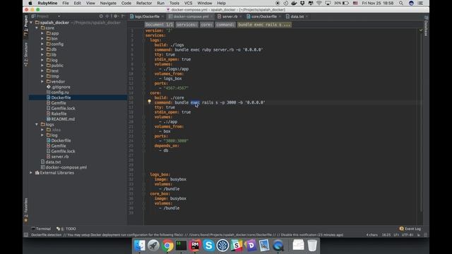 Ruby micro services on docker compose смотреть онлайн