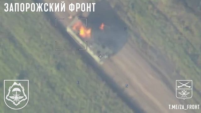 Снайперским попаданием «Ланцета» уничтожен финский бронетранспортер XA-180