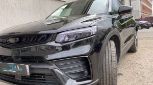 Geely Tugella - полный антихром, бронирование фар полиуретановой пленкой