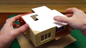 Собираем дом из картона. Дом из картона своими руками.Современная архитектура. Хайтек. Modern House