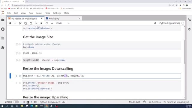Resize an Image using OpenCV in Python