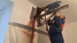 Бурение стен алмазной коронкой
