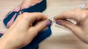 С ПЯТКОЙ ЗЕФИРКА, СЛЕДКИ-ТАПОЧКИ. Вяжем вместе.