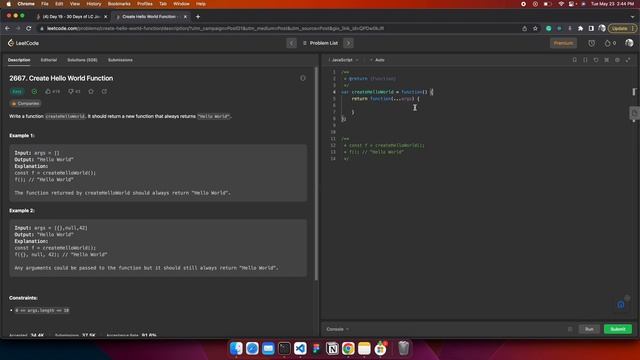 Leetcode 30 Days JavaScript Day-1 Closure