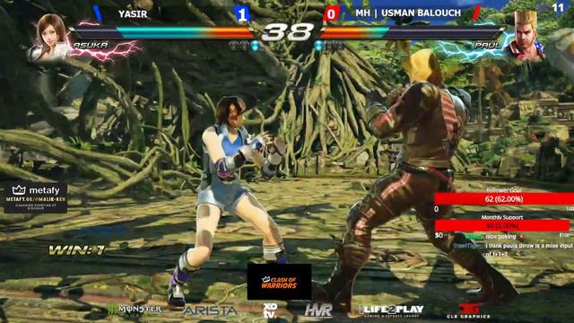 MUHAMMAD YASIR | ASUKA Vs USMANBALOCH | PAUL | CLASH OF WARRIORS | #TEKKEN™7 | #glevelgaming смотреть онлайн