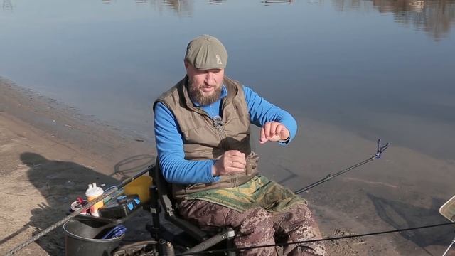 Ловля леща на фидер весной с Андреем Думчевым. "Volzhanka Pro Sport Dumchev 10ft 30+" 3.0м в работе