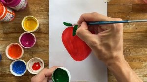 КАК НАРИСОВАТЬ КЛУБНИКУ. РИСОВАНИЕ ДЛЯ ДЕТЕЙ. ШАГ ЗА ШАГОМ РИСУЕМ КРАСКАМИ