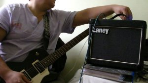 Обзор комбика Laney LG12 Пример звука Комбоусилителя на электрогитаре Cort CR100
