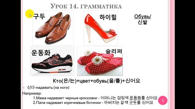 Изучаем корейский язык. Грамматика: Обувь 신발 / Study Korean. Shoes смотреть онлайн