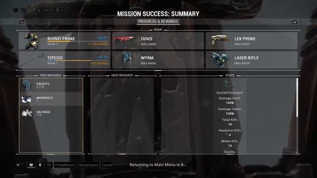 warframe using rhino prime смотреть онлайн