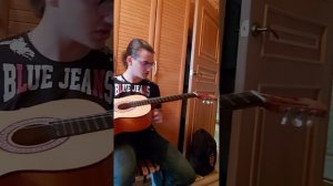 Сын Антон делает обзор новой своей гитары Yamaha c70