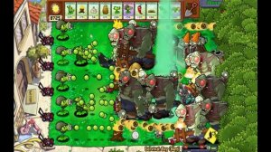 Powerful Plants vs Mighty Zombies: Three Peashooter vs Max Power Gargantuar