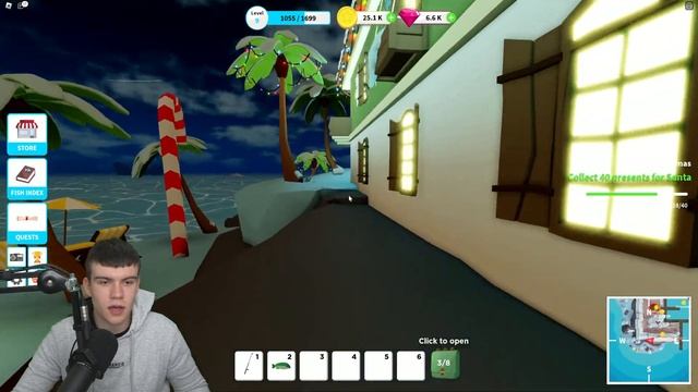 ALL 40 PRESENT LOCATIONS In Roblox Fishing Simulator! CHRISTMAS EVENT UPDATE! смотреть онлайн