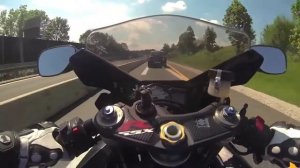 Suzuki GSX R 600 k 7 экстремальное вождение по Немецкому автобану на максимальной скорости 300
