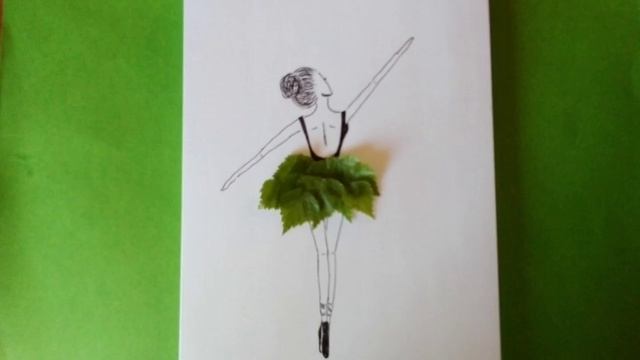 Drawing a Ballett girl Рисунок девушка балерина в платье из берёзы смотреть онлайн