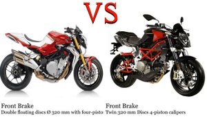 MV Agusta Brutale 750 vs Bimota DB6 600 Test specification comparison