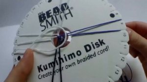 Плетеный браслет на диске Кумихимо KUMIHIMO
