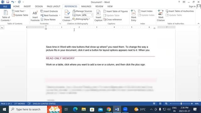 About of Reference Menu in MS Word | GIT Education смотреть онлайн
