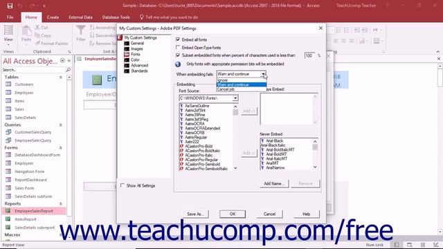 Acrobat ProDC The Fonts Category in Preset Adobe PDF Settings - Adobe Acrobat Pro DC Training смотреть онлайн