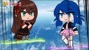 TOP 10 ️??️ Hawk Moth Saves Marinette ️?? Gacha life | Gacha club